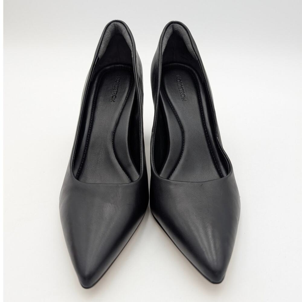 Nordstrom Poppy Pointed Toe High Heel Pump Women's Black Size US7M EU37 - Picture 10 of 13